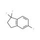 1,1,5-Trifluoroindan (CAS 57584-73-3) - chemical structure image