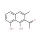 1-(1,8-Dihydroxy-3-methyl-naphthalen-2-yl)-ethanone (CAS 3785-24-8) - chemical structure image