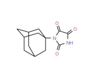 1-(1-adamantyl)imidazolidine-2,4,5-trione (CAS 37428-73-2) - chemical structure image