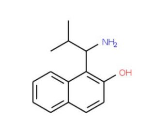 1-(1-Amino-2-methyl-propyl)naphthalen-2-ol (CAS 915866-74-9) - chemical structure image