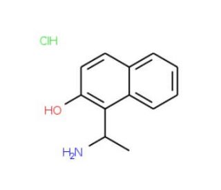 1-(1-Amino-ethyl)-naphthalen-2-ol hydrochloride (CAS 915781-01-0) - chemical structure image