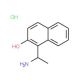 1-(1-Amino-ethyl)-naphthalen-2-ol hydrochloride (CAS 915781-01-0) - chemical structure image