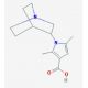 1-(1-azabicyclo[2.2.2]oct-3-yl)-2,5-dimethyl-1H-pyrrole-3-carboxylic acid - chemical structure image