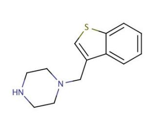 1-(1-benzothien-3-ylmethyl)piperazine - chemical structure image