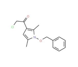 1-[1-(benzyloxy)-2,5-dimethyl-1H-pyrrol-3-yl]-2-chloroethanone - chemical structure image