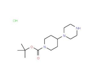 1-(1-Boc-piperidin-4-yl)-piperazine hydrochloride (CAS 205059-39-8) - chemical structure image