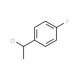 1-(1-chloroethyl)-4-fluorobenzene (CAS 456-16-6) - chemical structure image