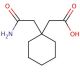 1,1-Cyclohexanediacetic acid monoamide (CAS 99189-60-3) - chemical structure image