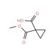 1,1-Cyclopropanedicarboxylic acid monomethyl ester (CAS 113020-21-6) - chemical structure image