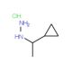 1-(1-cyclopropylethyl)hydrazine hydrochloride - chemical structure image