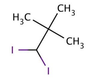 1,1-Diiodo-2,2-dimethylpropane (CAS 2443-89-2) - chemical structure image