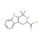 1,1-Dimethyl-2,3,4,9-tetrahydro-1H-beta-carboline-3-carboxylic acid (CAS 73198-03-5) - chemical structure image
