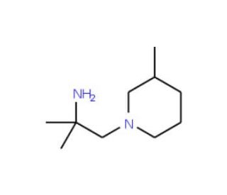 1,1-Dimethyl-2-(3-methyl-piperidin-1-yl)-ethylamine - chemical structure image