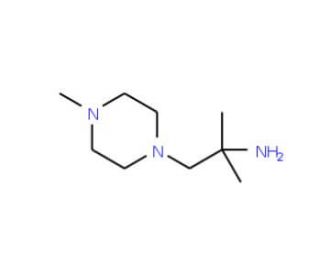 1,1-Dimethyl-2-(4-methyl-piperazin-1-yl)-ethylamine (CAS 84725-48-4) - chemical structure image
