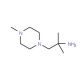 1,1-Dimethyl-2-(4-methyl-piperazin-1-yl)-ethylamine (CAS 84725-48-4) - chemical structure image