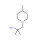 1,1-Dimethyl-2-(4-methyl-piperidin-1-yl)-ethylamine (CAS 690632-11-2) - chemical structure image