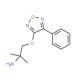 1,1-Dimethyl-2-(4-phenyl-furazan-3-yloxy)-ethylamine - chemical structure image