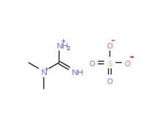 1,1-Dimethyl guanidinium sulfate (CAS 1186-46-5) - chemical structure image