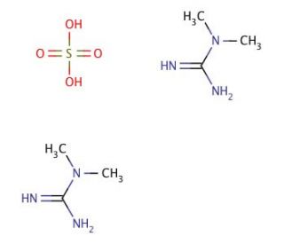 1,1-Dimethylguanidine sulfate salt (CAS 598-65-2) - chemical structure image