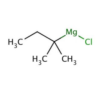 1,1-Dimethylpropylmagnesium chloride solution (CAS 28276-08-6) - chemical structure image