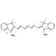 1,1-dioctadecyl-3,3,3,3-tetramethylindotricarbocyanine iodide (CAS 100068-60-8) - chemical structure image