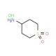 1,1-dioxidotetrahydro-2H-thiopyran-4-ylamine hydrochloride (CAS 116529-31-8) - chemical structure image