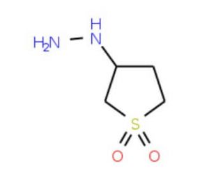 (1,1-dioxidotetrahydro-3-thienyl)hydrazine - chemical structure image
