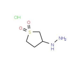 (1,1-dioxidotetrahydrothien-3-yl)hydrazine hydrochloride (CAS 1004-15-5) - chemical structure image
