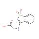 (1,1-Dioxo-1H-1lambda*6*-benzo[d]isothiazol-3-ylamino)-acetic acid (CAS 71054-77-8) - chemical structure image