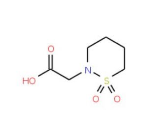(1,1-Dioxo-1lambda*6*-[1,2]thiazinan-2-yl)-acetic acid - chemical structure image