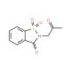 1,1-Dioxo-2-(2-oxo-propyl)-1,2-dihydro-1lambda*6*-benzo[d]isothiazol-3-one (CAS 40506-05-6) - chemical structure image
