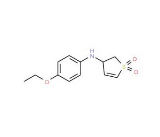 (1,1-Dioxo-2,3-dihydro-1H-1lambda*6*-thiophen-3-yl)-(4-ethoxy-phenyl)-amine - chemical structure image