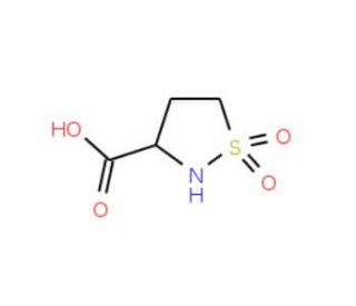 1,1-Dioxo-isothiazolidine-3-carboxylic acid (CAS 1146957-01-8) - chemical structure image