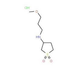 (1,1-Dioxo-tetrahydro-1lambda*6*-thiophen-3-yl)-(3-methoxy-propyl)-amine hydrochloride - chemical structure image