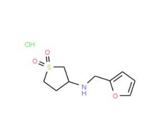 (1,1-Dioxo-tetrahydro-1lambda*6*-thiophen-3-yl)-furan-2-ylme hydrochloride - chemical structure image
