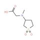[(1,1-Dioxo-tetrahydro-1lambda*6*-thiophen-3-yl)-methyl-amino]-acetic acid (CAS 51070-58-7) - chemical structure image