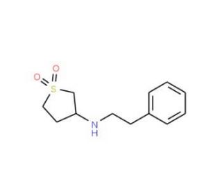 (1,1-Dioxo-tetrahydro-1lambda*6*-thiophen-3-yl)-phenethyl-amine - chemical structure image