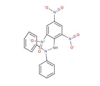 1,1-Diphenyl-2-picrylhydrazine (CAS 1707-75-1) - chemical structure image