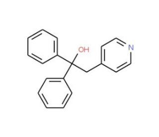 1,1-Diphenyl-2-pyridin-4-yl-ethanol - chemical structure image