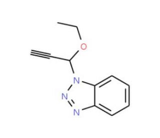 1-(1-Ethoxy-2-propynyl)-1H-benzotriazole (CAS 171815-58-0) - chemical structure image