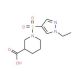 1-(1-Ethyl-1H-pyrazole-4-sulfonyl)-piperidine-3-carboxylic acid - chemical structure image