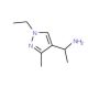 1-(1-Ethyl-3-methyl-1H-pyrazol-4-yl)-ethylamine - chemical structure image