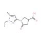 1-(1-Ethyl-5-methyl-1H-pyrazol-3-yl)-5-oxopyrrolidine-3-carboxylic acid (CAS 925199-99-1) - chemical structure image