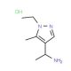 1-(1-Ethyl-5-methyl-1H-pyrazol-4-yl)-ethylamine hydrochloride - chemical structure image