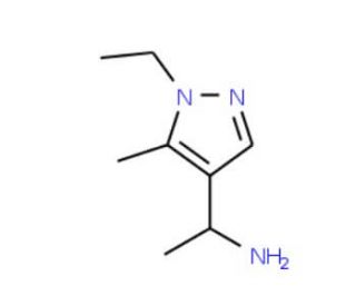 1-(1-Ethyl-5-methyl-1H-pyrazol-4-yl)-ethylamine - chemical structure image