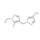 1-(1-Ethyl-5-methyl-1H-pyrazol-4-ylmethyl)-1H -pyrazol-4-ylamine - chemical structure image