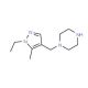 1-(1-Ethyl-5-methyl-1H-pyrazol-4-ylmethyl)-piperazine - chemical structure image