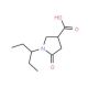 1-(1-Ethylpropyl)-5-oxopyrrolidine-3-carboxylic acid (CAS 944511-54-0) - chemical structure image