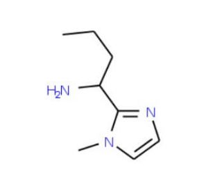 [1-(1-methyl-1H-imidazol-2-yl)butyl]amine - chemical structure image