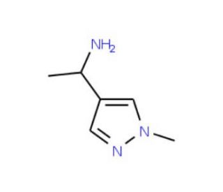 1-(1-Methyl-1H-pyrazol-4-yl)ethanamine (CAS 911788-33-5) - chemical structure image
